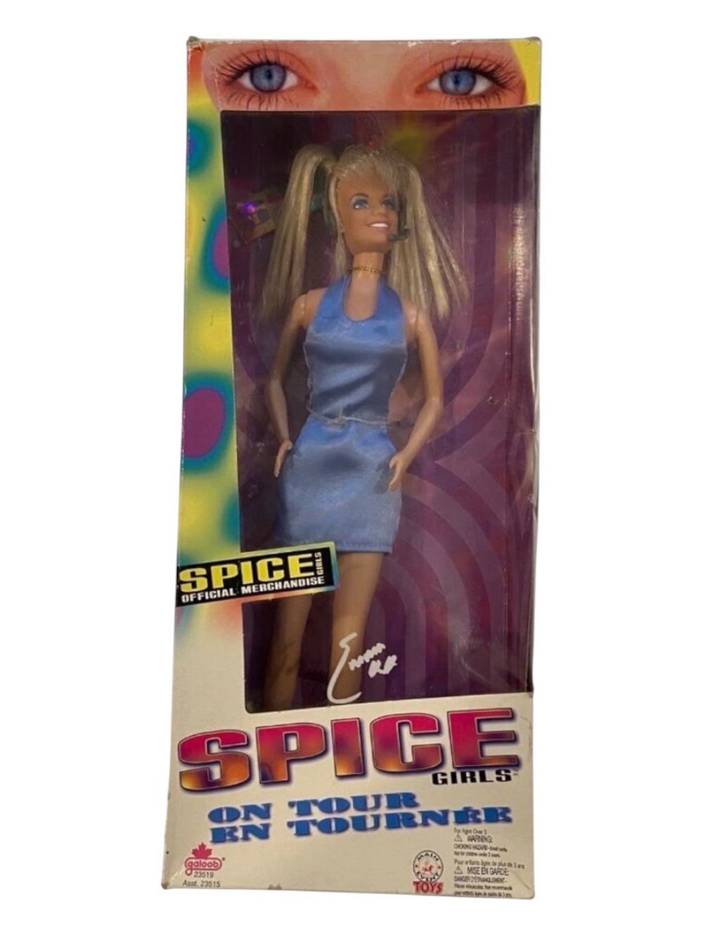 Vintage Spice Girls Baby Spice Emma Bunton On Tour Doll Galoob Boxed 1998